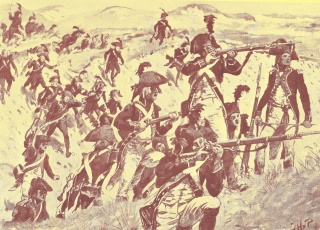 afbeelding van militairen uit Bataafse periode