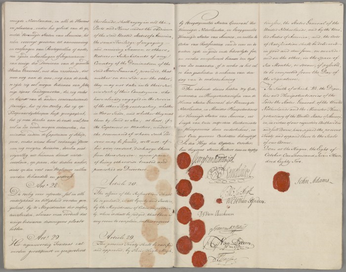 Treaty of friendship and trade between the United States and the Dutch Republic, 1782 Treaty of friendship and trade between the United States and the Dutch Republic, 1782