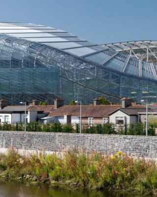 Foto van het Aviva Stadion in Dublin. Bron: DLM Forum.