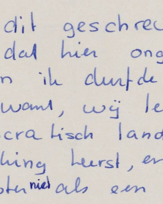 Conclusie brief Frejya Schol aan Den Uyl (1977).