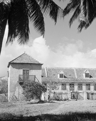 Landhuis Klein Sint Joris (plantage San Juan) op de Noordkust van Curaçao, 1947