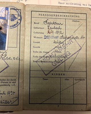 Ongeldig verklaard Duits paspoort