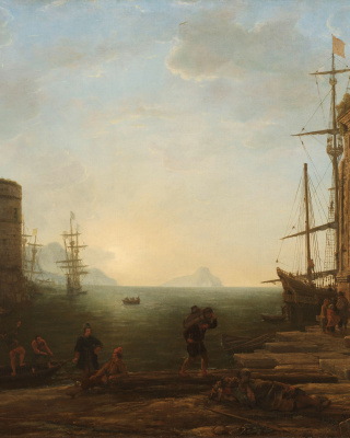 Claude Lorrain Havengezicht bij zonsopgang 1637-1638