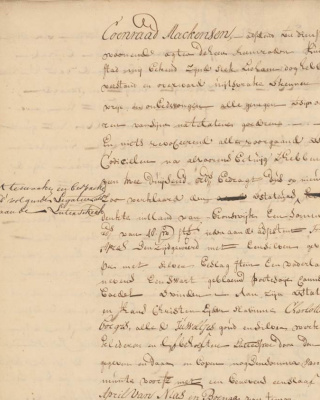 Afbeelding VOC-testament.