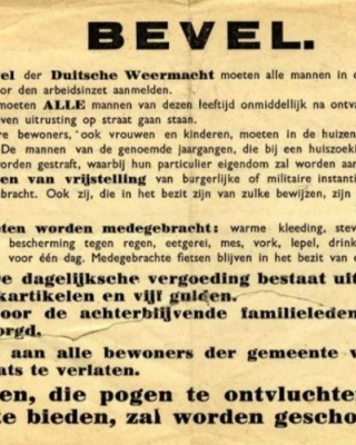 Bevel voor aanmelding arbeidsinzet