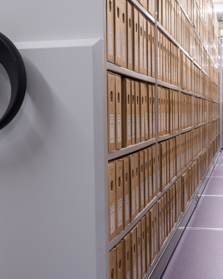 Foto van het archiefdepot