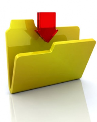 Foto van een computerfolder.