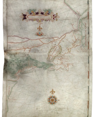 Adriaen Block, Kaart van Nieuw Nederland, 1614