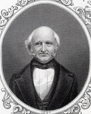 Portret van Martin van Buren, de achtste president van de Verenigde Staten van Amerika, collectie Spaarnestad Photo.
