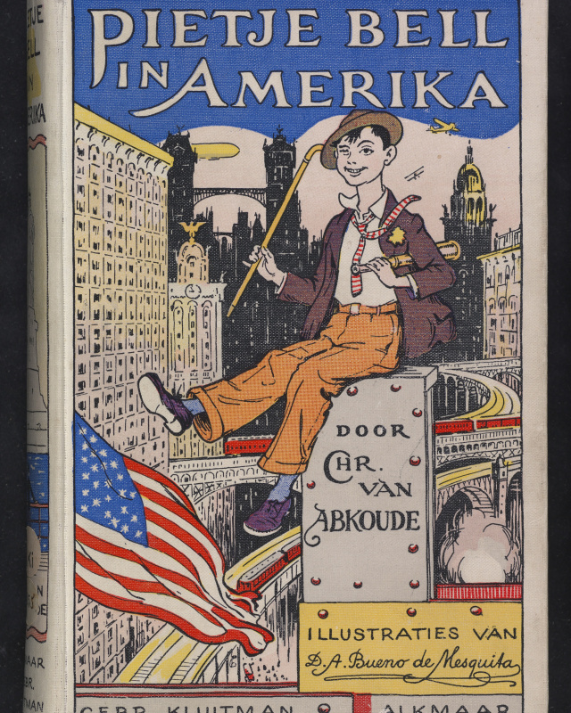 Cover of the first edition of Pietje Bell in Amerika