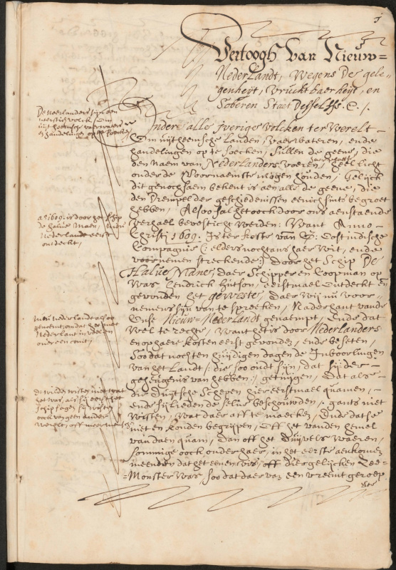 The manuscript version of Remonstrance of New Netherland The manuscript version of Remonstrance of New Netherland