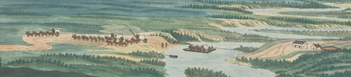 Detail van een tekening, 18e eeuw.