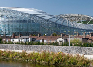 Foto van het Aviva Stadion in Dublin. Bron: DLM Forum.