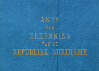 Suriname - akte van erkenning