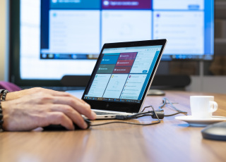 Foto van een laptop.