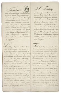 Vriendschapsverdrag tussen de Republiek en de Verenigde Staten, p1 (8 oktober 1782).