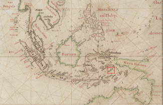 Een deel van de Het octrooigebied van de VOC circa 1660 NA 4.Vel 312