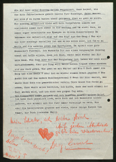 Liefdesbrief, geschreven vanuit Kamp Mariënbosch (archief ministerie van Justitie, beleidsarchief IND, 2.09.5026, inv.nr. 1154)