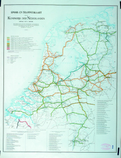 Spoor- en tramwegenkaart van Nederland (1909)