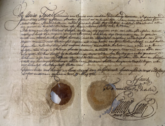 Vrijbrief van de slaafgemaakte Mariana 19 mei 1756