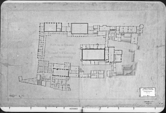 Binnenhof plattegrond 1845