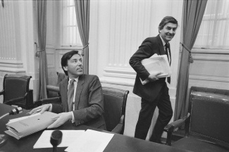 Elco Brinkman en Ruud Lubbers 1985, foto: R. Bogaerts