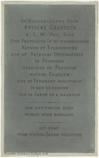 Chaudoir grafsteen Sint Bavo