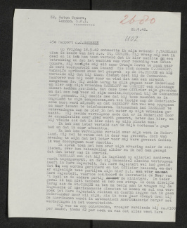 Rapport Grobben met weergave gesprek Peter Tazelaar, 1943