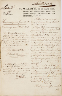 Grondwet 1848 handschrift