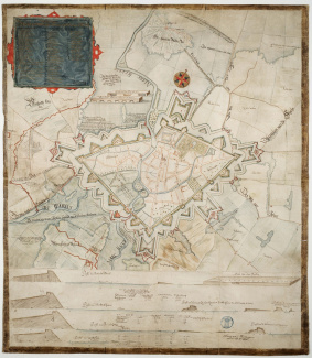 Kaart vesting Breda, 1625