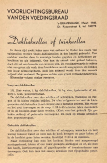 Folder met recepten voor dahliaknollen