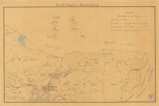 Blad 2 van de kaart van de perceelsgewijze verdeling tussen Baarle-Nassau (Nederland) en Baarle-Hertog (België), 1839-1843 [4.TOPO inv.nr. 3.2.4.3]