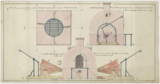 Ontwerp voor een oven om kanonskogels gloeiend te maken, 1786 [4.VEL inv.nr. 2144H]
