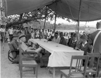 Capitulatie van Japanse officieren in Indonesië, 1945