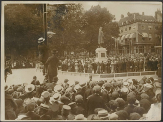 Onthulling standbeeld Johan de Witt, Den Haag 1918