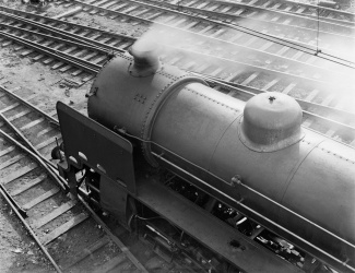 Stoomtrein station Amsterdam foto: W. van de Poll