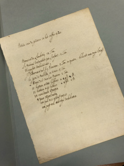 Bagagelijst van Jan Teding van Berkhout, 1739