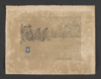 Tekening Belgische vluchtelingen