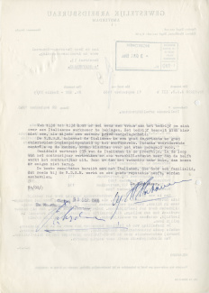 Brief van Gewestelijk Arbeidsbureau Amsterdam aan DG voor de Arbeidsvoorziening, 28-9-1966. NA 2.15.61, inv.nr. 922.