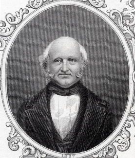 Portret van Martin van Buren, de achtste president van de Verenigde Staten van Amerika, collectie Spaarnestad Photo.