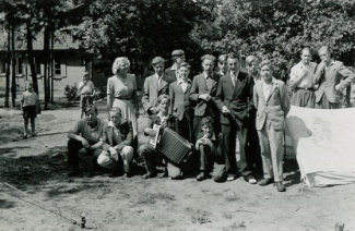 Groep jongens, augustus 1946