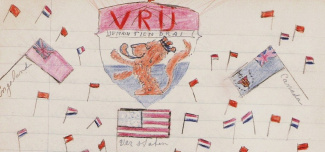 Detail van tekening uit het dagboek.