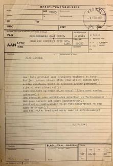 Verzoek hulp door burgemeester van Oude Tonge